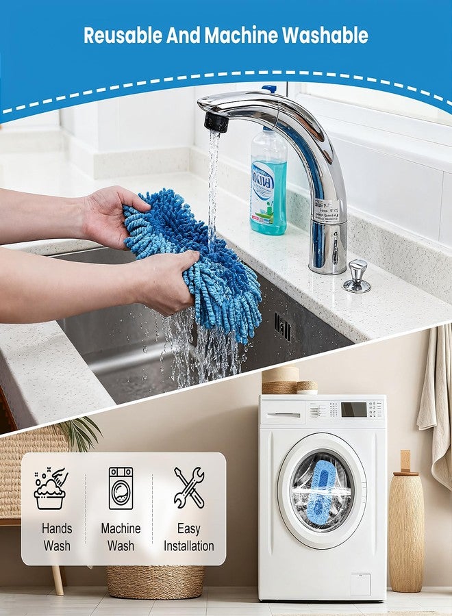 Ndoge 3 Pack Dust Mop Replacement Head for O-Cedar Dual-Action Dust Mop Pads Refills Microfiber Duster Mop Head Replacements Hardwood Floors Cleaning Washable Replace Pads - Image 4